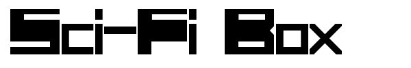 Sci-Fi Box font preview